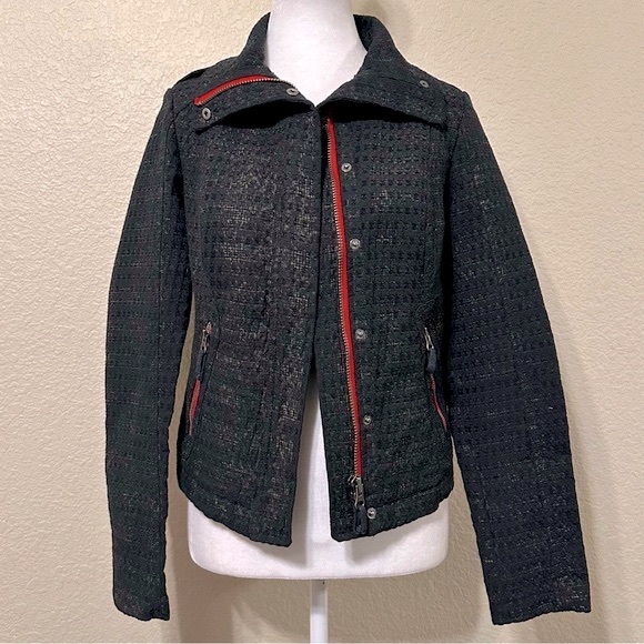 Free People We The Free Pop Moto Jacket, Tweed - Picture 2 of 6